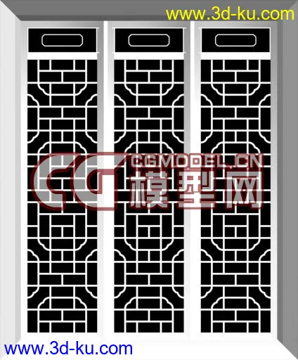 经典古建之门窗模型的图片11