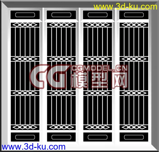 经典古建之门窗模型的图片14