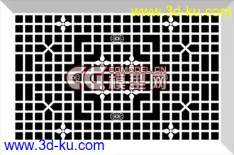 3D打印模型经典古建之门窗的图片