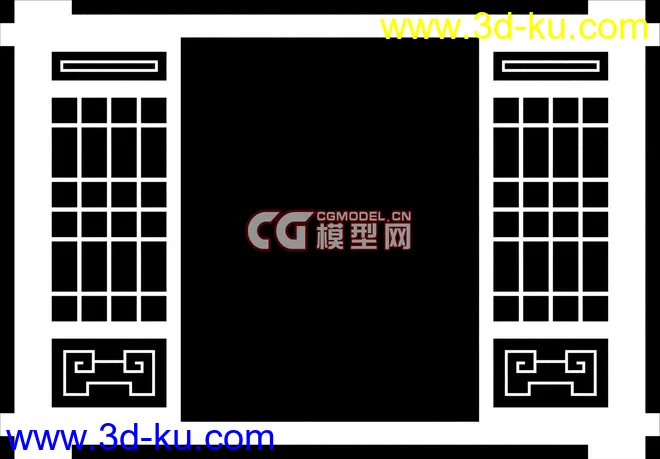 经典古建之门窗模型的图片4