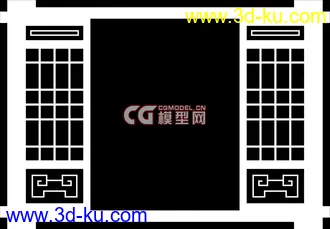 3D打印模型经典古建之门窗的图片