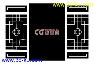 3D打印模型经典古建之门窗的图片