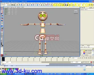 3D打印模型动画练习绑定小人的图片