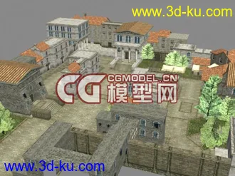3D打印模型欧式小镇！的图片