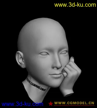 3D打印模型王康慧qiqi头像的图片