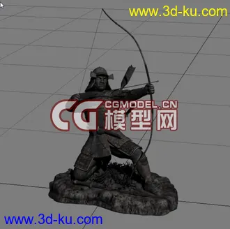 3D打印模型精美日本武士的图片
