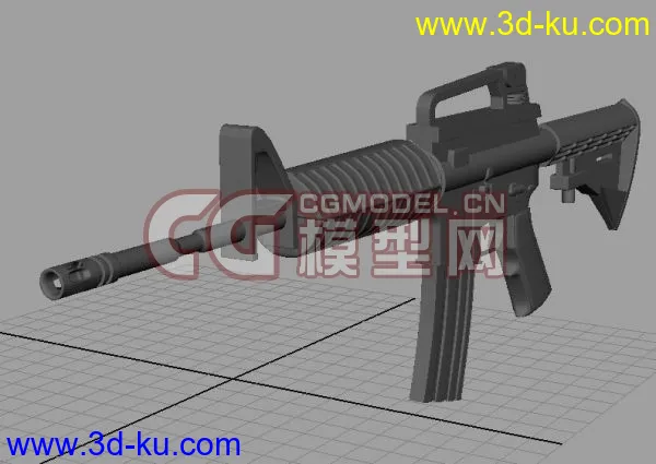 新手制作M4A1模型.无材质无贴图,求指点的图片8