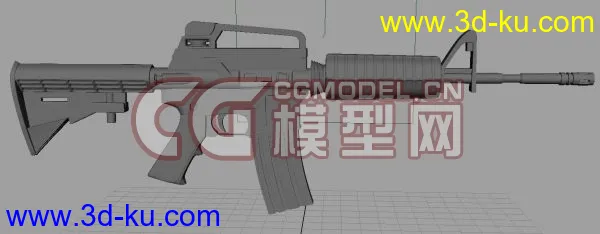 新手制作M4A1,做的不好的地方请指点模型的图片7