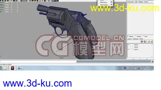 3D打印模型左轮手枪一把的图片