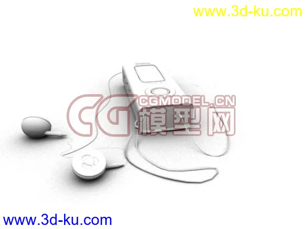 曲面制作的mp3模型的图片1