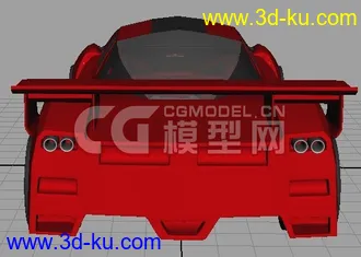 3D打印模型法拉利跑车,不会上材质,上个单色过过瘾的图片