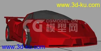 3D打印模型法拉利跑车,不会上材质,上个单色过过瘾的图片