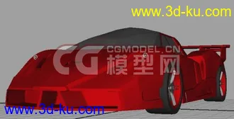 3D打印模型法拉利跑车,不会上材质,上个单色过过瘾的图片