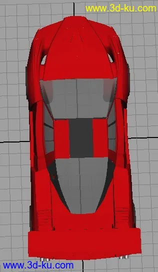 3D打印模型法拉利跑车,不会上材质,上个单色过过瘾的图片