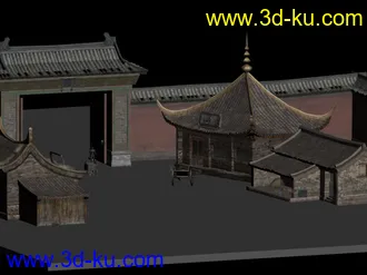 3D打印模型古代建筑的图片