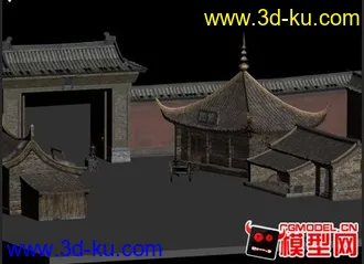 3D打印模型古代建筑的图片