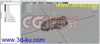 3D打印模型MAYA 车子绑定的图片