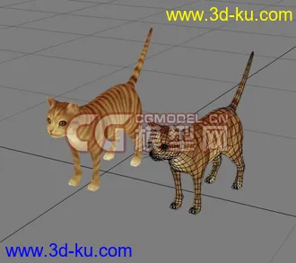 3D打印模型写实小猫的图片