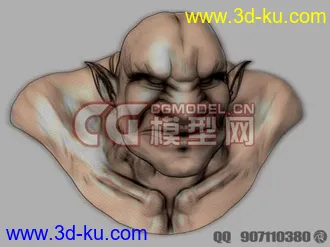 3D打印模型雕刻的怪物 通用格式的图片