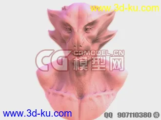 3D打印模型雕刻的怪物 通用格式的图片