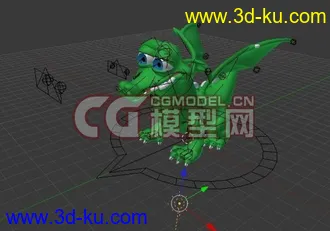 3D打印模型已经绑定的 可爱小龙的图片