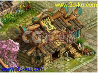 3D打印模型钱庄的图片