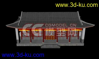 3D打印模型古代建筑简模5个的图片