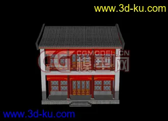 3D打印模型古代建筑简模5个的图片