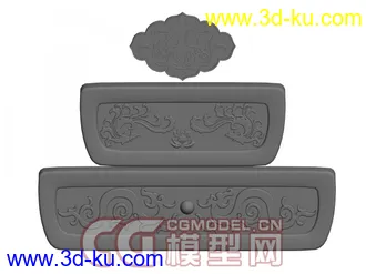 3D打印模型龙凤祥纹浮雕的图片