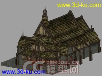 3D打印模型游戏 底模   木屋的图片
