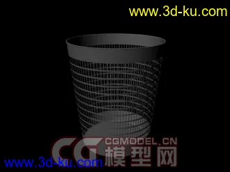 3D打印模型一个纸篓垃圾桶的图片