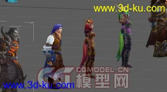 3D打印模型魔兽世界各职业套装和BOSS的图片
