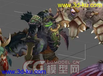 3D打印模型魔兽世界各职业套装和BOSS的图片