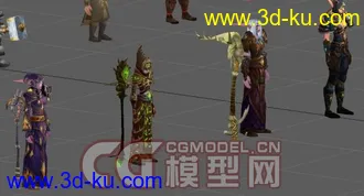 3D打印模型魔兽世界各职业套装和BOSS的图片