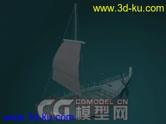 3D打印模型看图片做的帆船     新手，勿怪。的图片