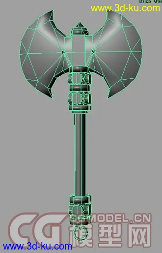 3D打印模型一把次时代的斧头。。。。。。。。。。。的图片