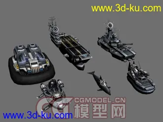 红色警戒3（RedAlert3）各国模型大集合 MAX/OBJ版本同步发放 CG模型网首发的图片