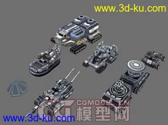 红色警戒3（RedAlert3）各国模型大集合 MAX/OBJ版本同步发放 CG模型网首发的图片