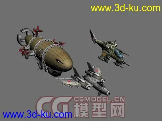 红色警戒3（RedAlert3）各国模型大集合 MAX/OBJ版本同步发放 CG模型网首发的图片