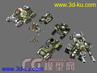 红色警戒3（RedAlert3）各国模型大集合 MAX/OBJ版本同步发放 CG模型网首发的图片