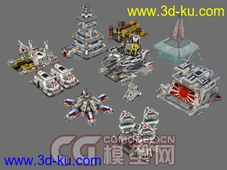 红色警戒3（RedAlert3）各国模型大集合 MAX/OBJ版本同步发放 CG模型网首发的图片