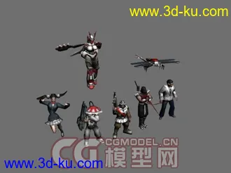 红色警戒3（RedAlert3）各国模型大集合 MAX/OBJ版本同步发放 CG模型网首发的图片
