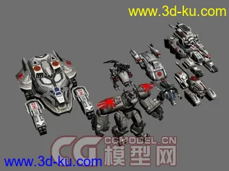 红色警戒3（RedAlert3）各国模型大集合 MAX/OBJ版本同步发放 CG模型网首发的图片