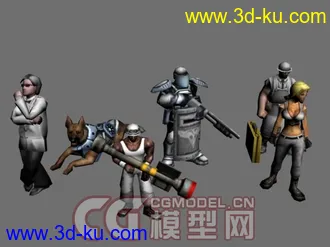 红色警戒3（RedAlert3）各国模型大集合 MAX/OBJ版本同步发放 CG模型网首发的图片