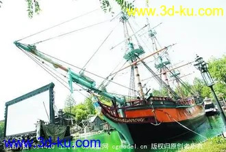 加勒比海盗8艘船模型的图片