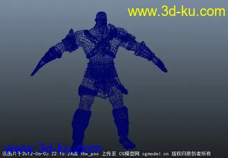 maya  战士模型的图片