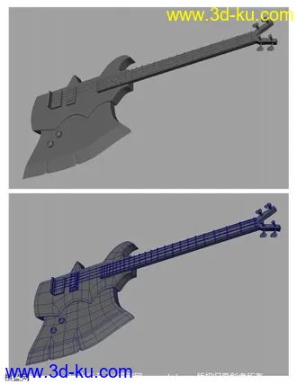 吉他模型的图片