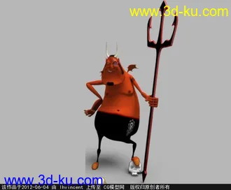 DEMON模型 欧美恶魔男的图片