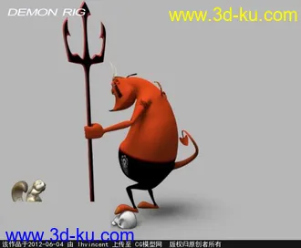 DEMON模型 欧美恶魔男的图片