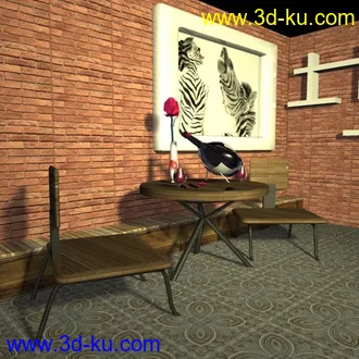 3D打印模型浪漫小屋的图片